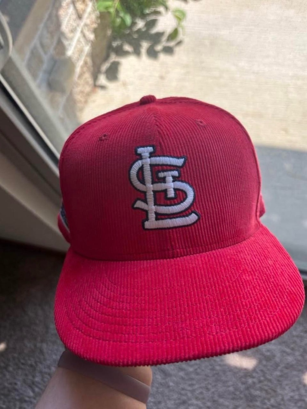 New Era Mens Red Corduroy St. Louis World Series Cap